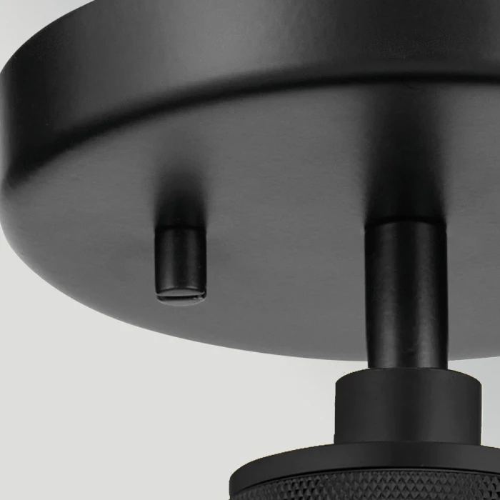 Lucas + McKearn Hampstead 1 Light Duo-Mount Pendant in Black