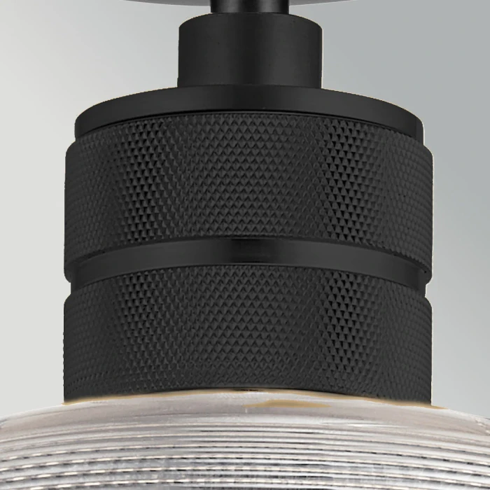 Lucas + McKearn Hampstead 1 Light Duo-Mount Pendant in Black