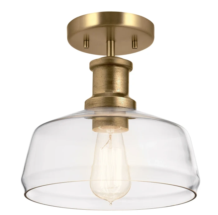 Lucas + McKearn Nottinghill 1 Light Duo-Mount Pendant - Brass