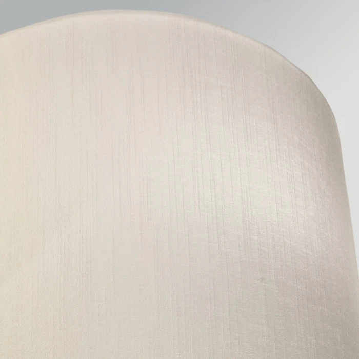 Lucas + McKearn Curtis Medium 1-Light Wall Light in Aged Brass with Ivory Faux Silk Shade