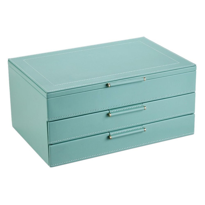 WOLF x Fiona Howard Sophia Jewelry Box with Drawers in Jade Fruit Botanical