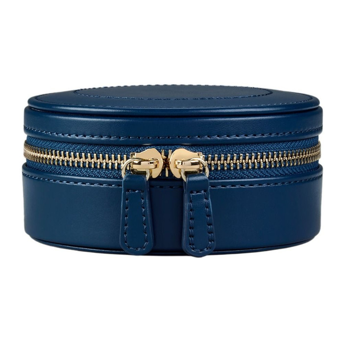 WOLF x Fiona Howard Sophia Round Zip Case in Indigo Fruit Botanical