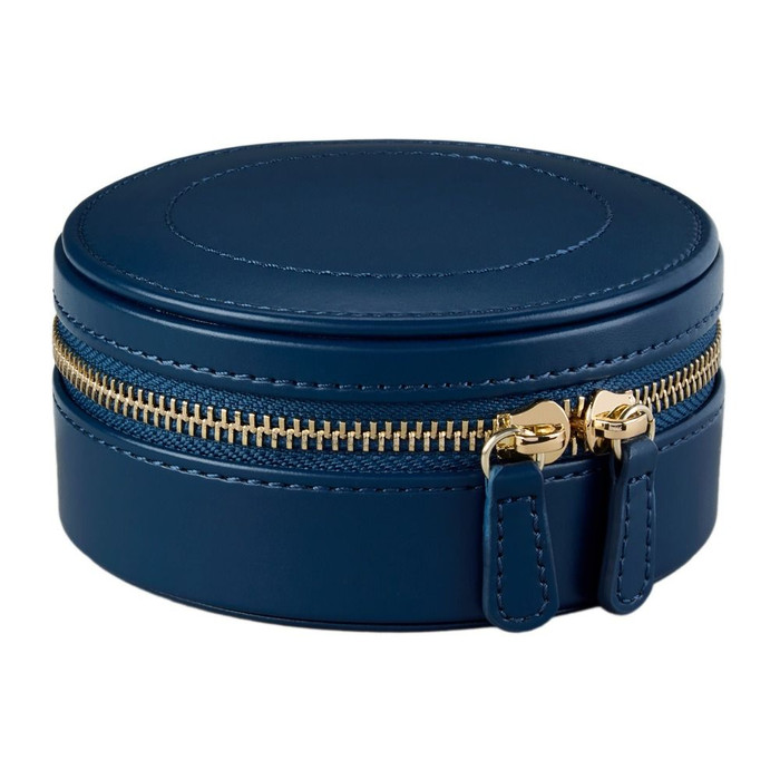 WOLF x Fiona Howard Sophia Round Zip Case in Indigo Fruit Botanical