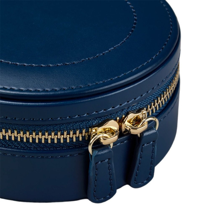 WOLF x Fiona Howard Sophia Round Zip Case in Indigo Fruit Botanical