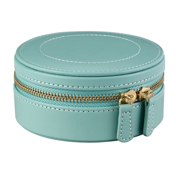 WOLF x Fiona Howard Sophia Round Zip Case in Jade Fruit Botanical