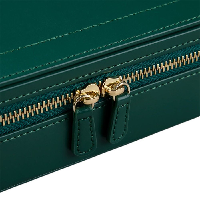 WOLF x Fiona Howard Sophia Travel Zip Case in Forest Green Fruit Botanical