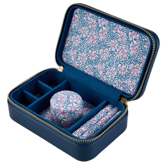 WOLF x Fiona Howard Sophia Travel Zip Case in Indigo Fruit Botanical