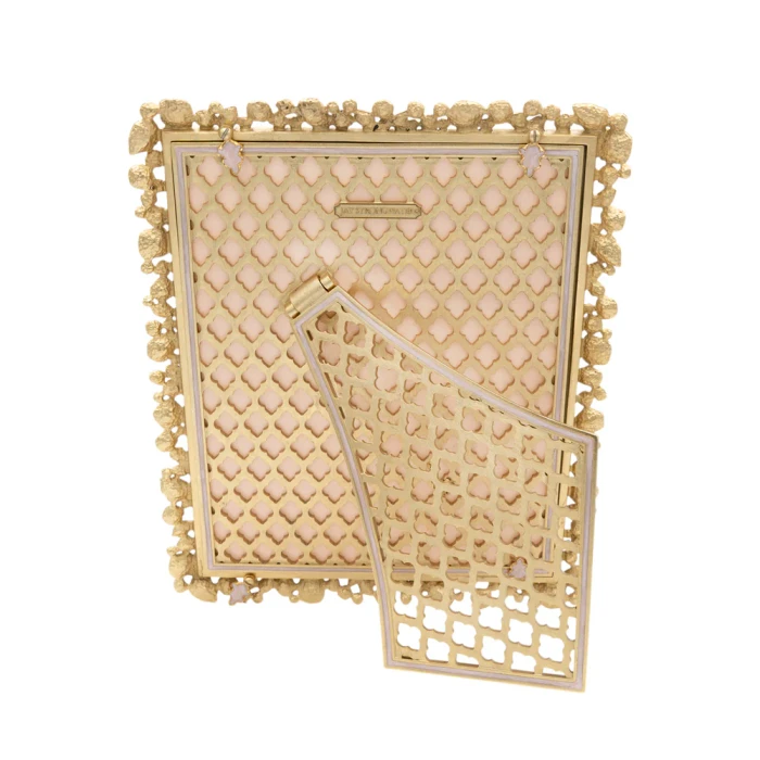 Jay Strongwater 8 x 10 Bejeweled Frame in Baby Pink