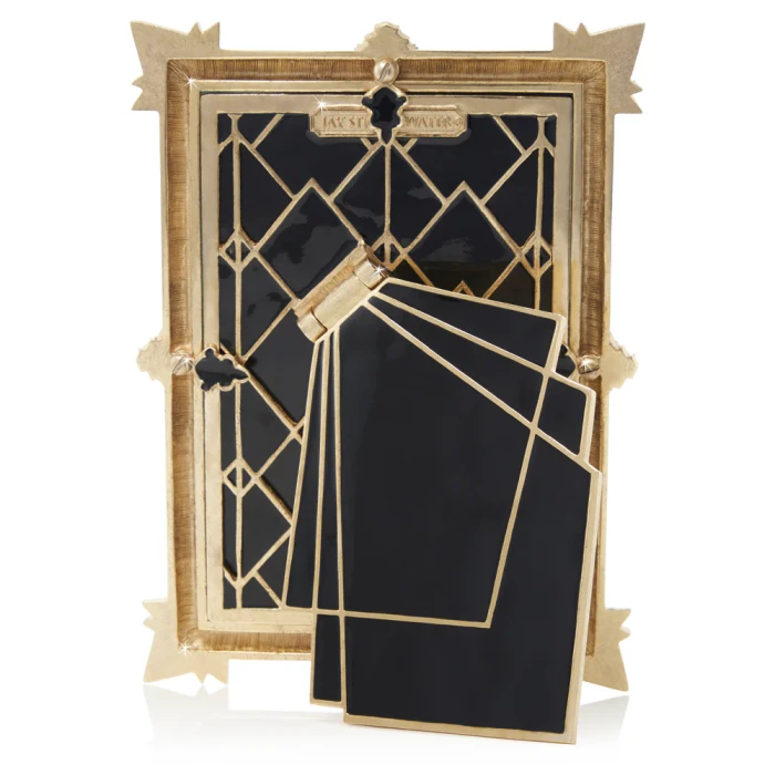 Jay Strongwater Ruth Art Deco 4" x 6" Crystal Picture Frame