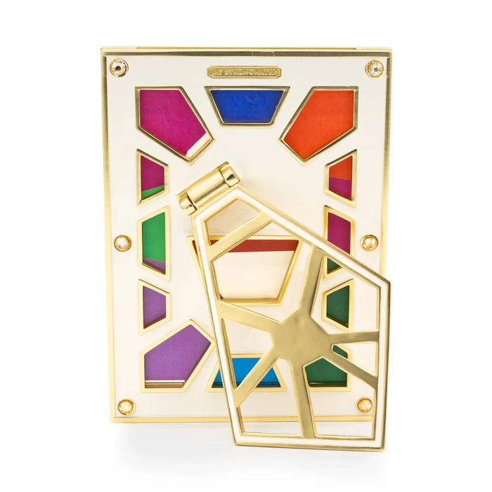 Jay Strongwater Lavinia 4" x 6" Rainbow Crystal Picture Frame