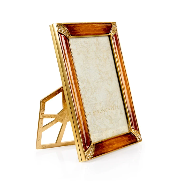 Jay Strongwater Lavinia Topaz 4" x 6" Crystal Picture Frame