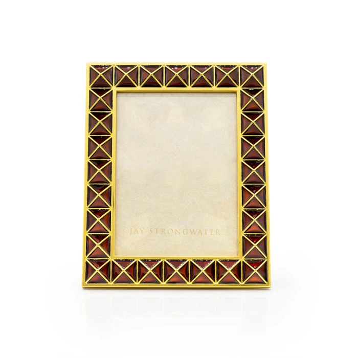 Jay Strongwater Abaculus Pyramid Safari 3" x 4" Picture Frame