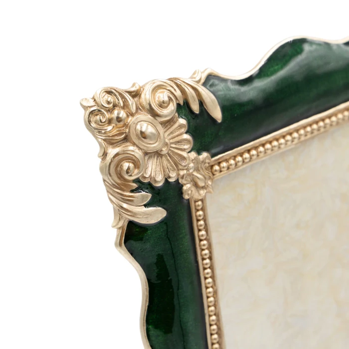 Jay Strongwater Heather Emerald 5" x 7" Picture Frame