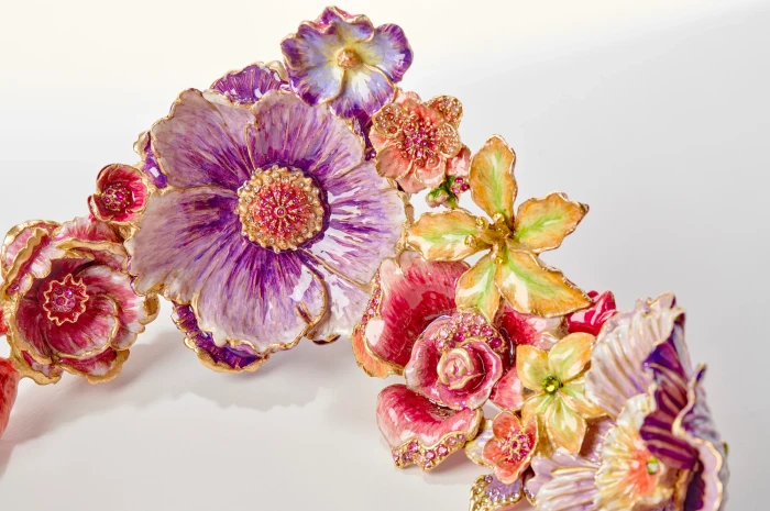 Jay Strongwater Penelope Large Ruffle Flower Bowl