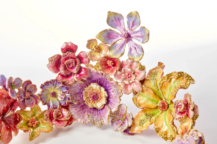 Jay Strongwater Penelope Large Ruffle Flower Bowl