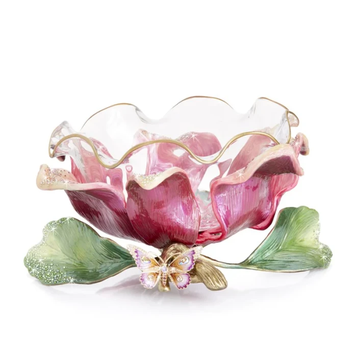 Jay Strongwater Sydney Large Flower Bowl - Flora