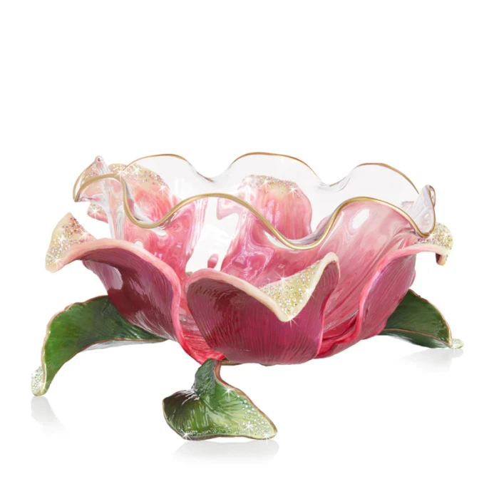 Jay Strongwater Sydney Large Flower Bowl - Flora