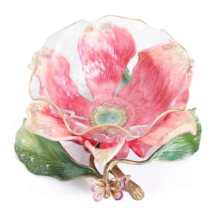 Jay Strongwater Sydney Large Flower Bowl - Flora