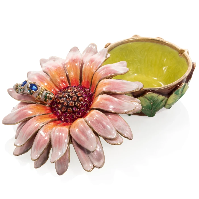 Jay Strongwater Maisie Flower and Caterpillar Box