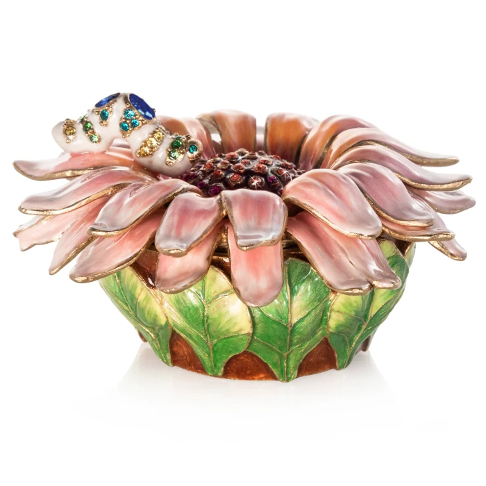 Jay Strongwater Maisie Flower and Caterpillar Box