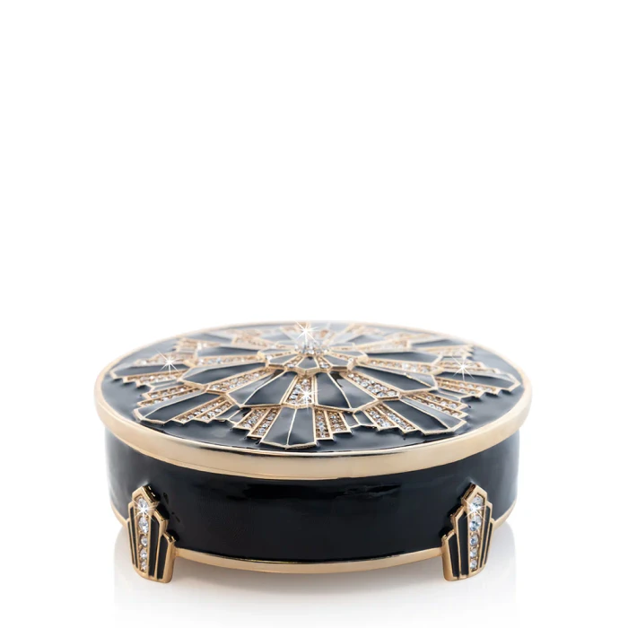 Jay Strongwater Pearl Art Deco Box
