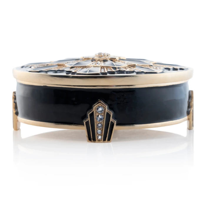 Jay Strongwater Pearl Art Deco Box
