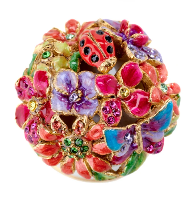Jay Strongwater Cameryn Mini Bouquet Box