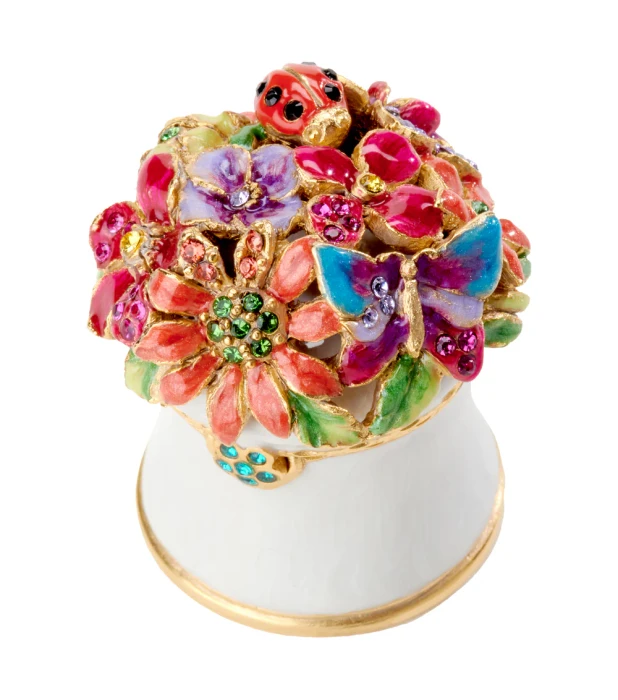 Jay Strongwater Cameryn Mini Bouquet Box