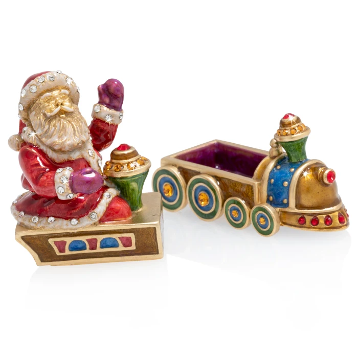 Jay Strongwater 2019 Annual Santa Train Box