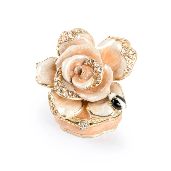 Jay Strongwater Rosalie Rose Box - Boudoir
