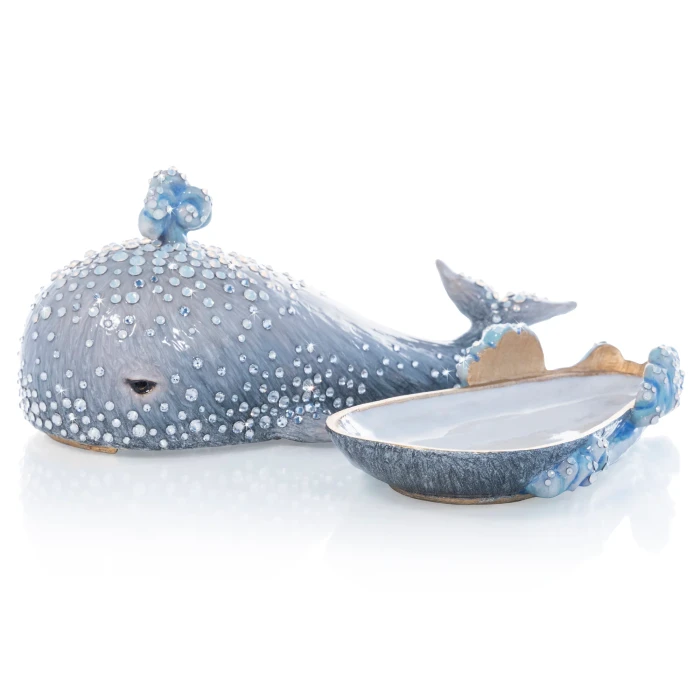 Jay Strongwater Abel Whale Box