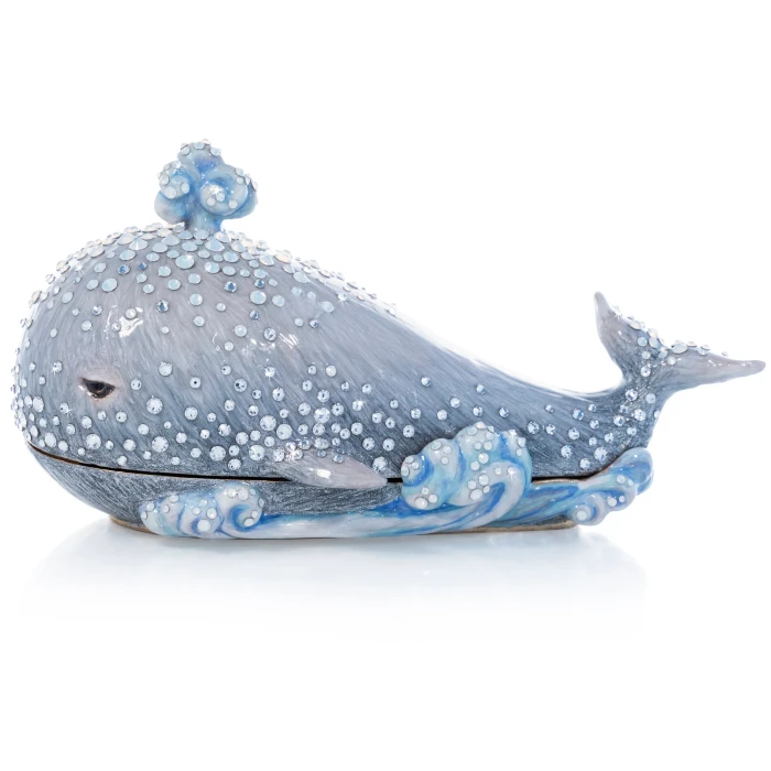 Jay Strongwater Abel Whale Box