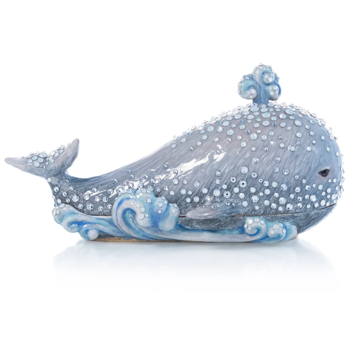 Jay Strongwater Abel Whale Box