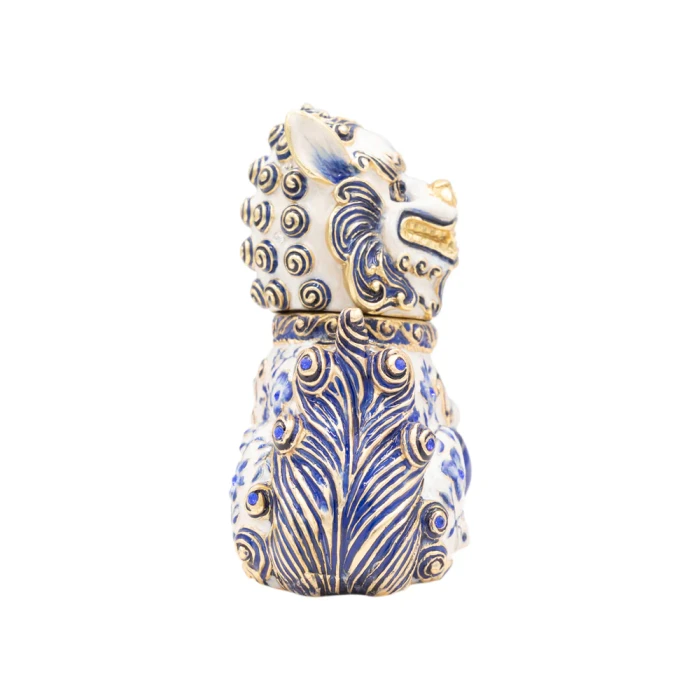 Jay Strongwater Shi Foo Dog Box