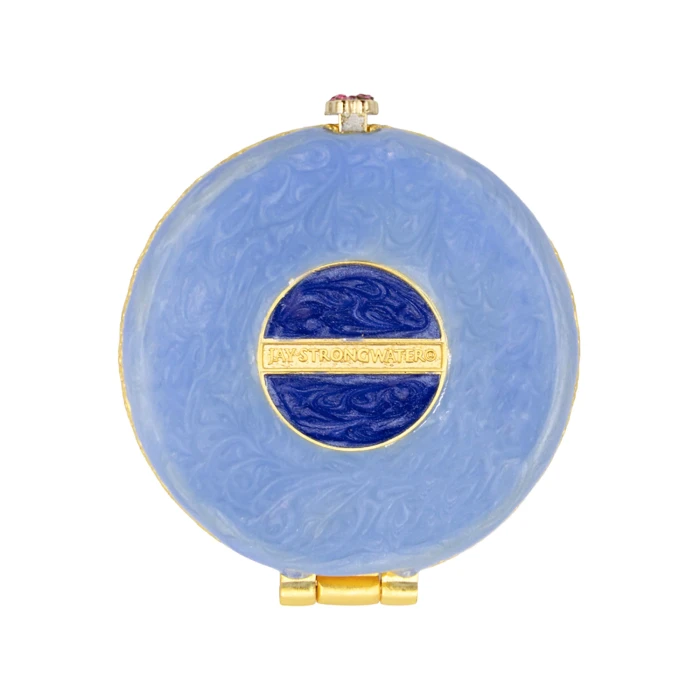 Jay Strongwater Jayla 2" Round Butterfly Compact - Flora & Fauna