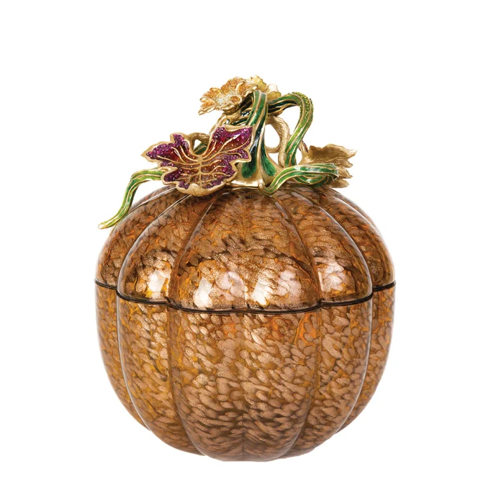 Jay Strongwater Dalton Leaf & Vine Jeweled Large Glass Jar
