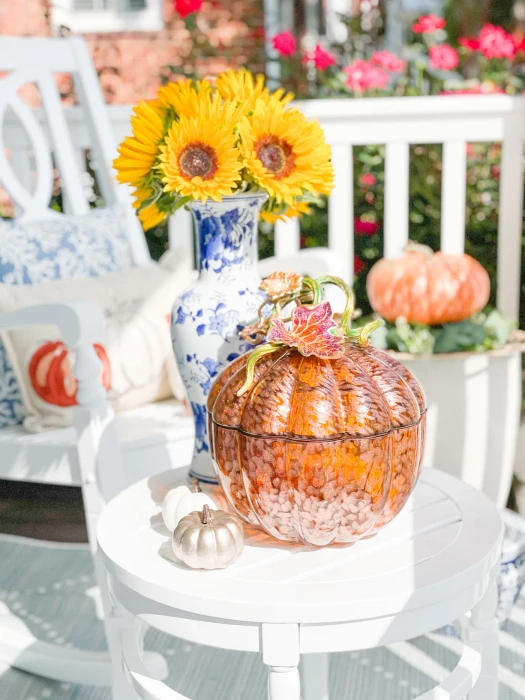 Jay Strongwater Dalton Leaf & Vine Jeweled Large Glass Jar