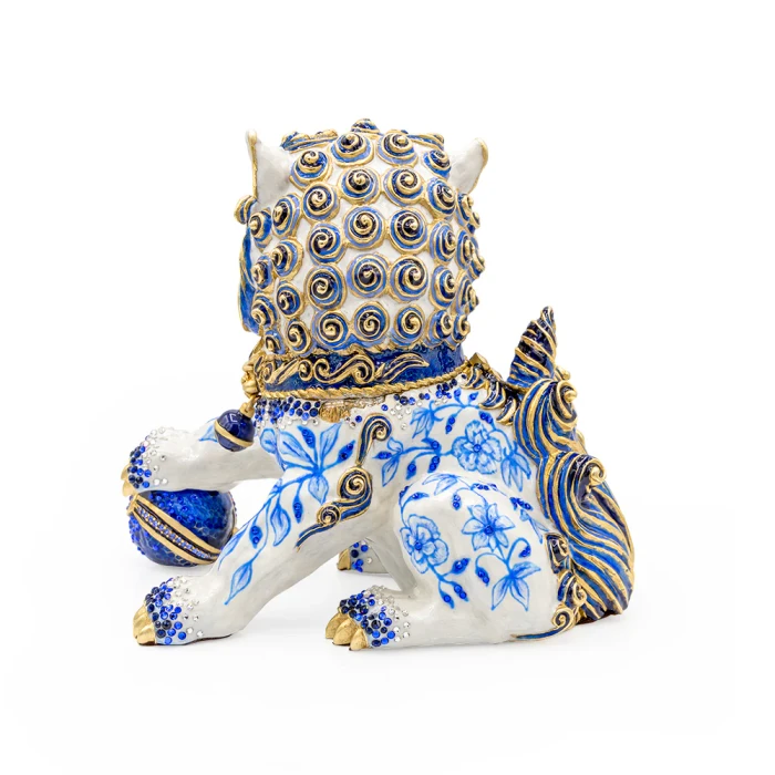 Jay Strongwater Shi Foo Dog Chinoiserie Figurine