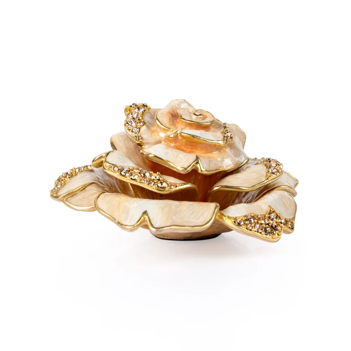 Jay Strongwater Rosie Rose Table Objet - Boudoir
