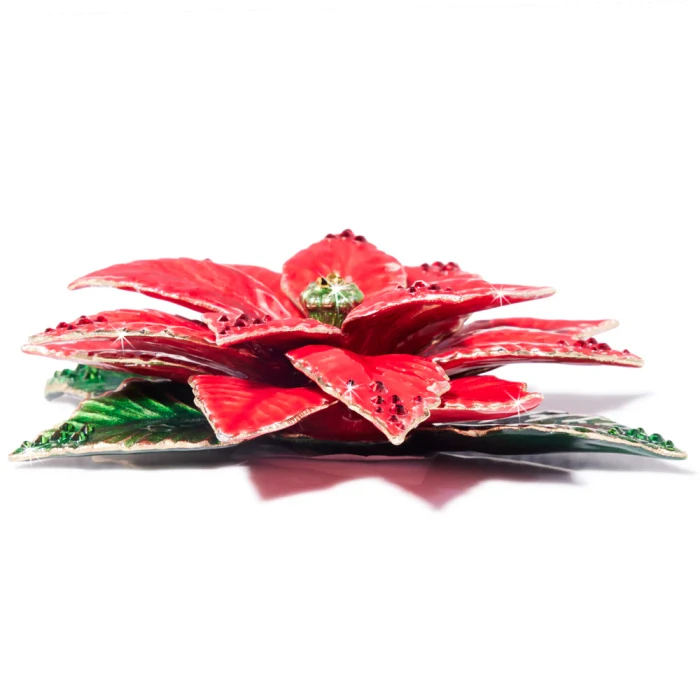 Jay Strongwater Red Poinsettia Table Objet