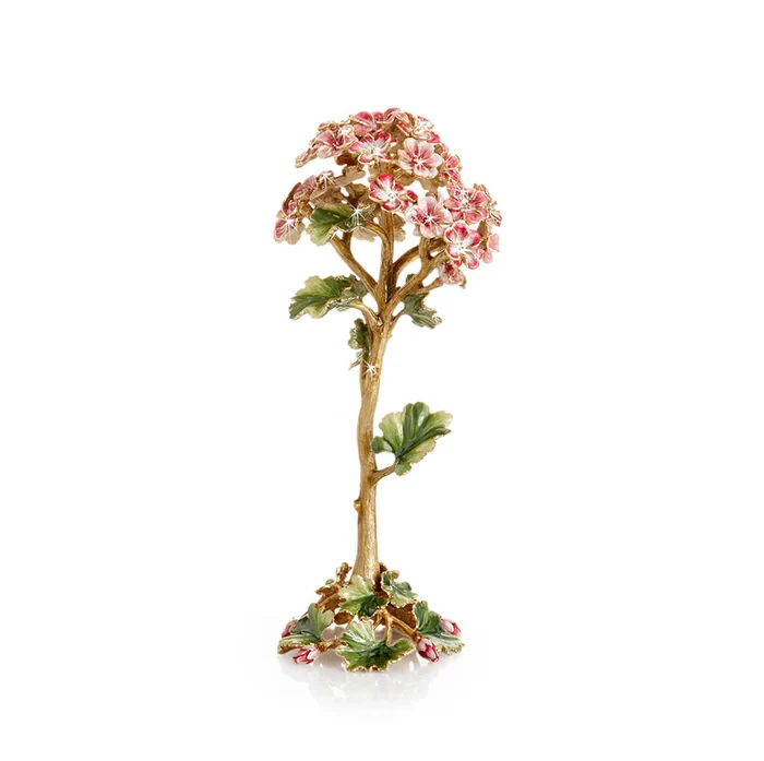 Jay Strongwater Thea Geranium Flower Objet