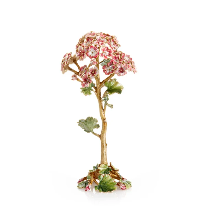 Jay Strongwater Thea Geranium Flower Objet