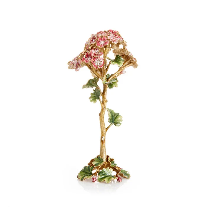 Jay Strongwater Thea Geranium Flower Objet