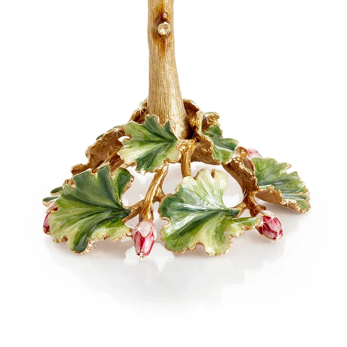 Jay Strongwater Thea Geranium Flower Objet