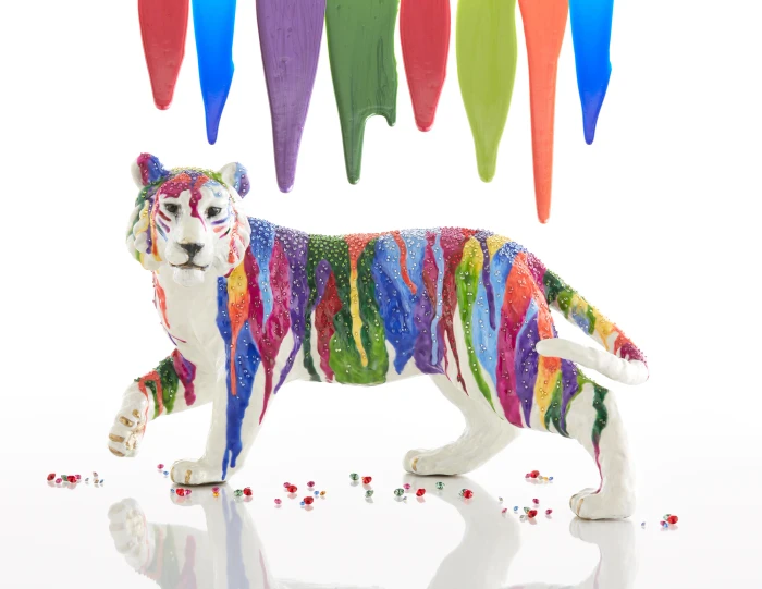 Jay Strongwater Julius Jewel Tiger Figurine - Drip