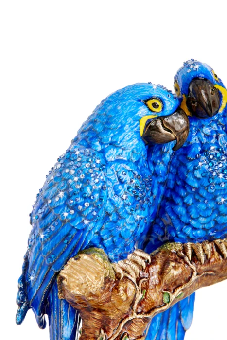 Jay Strongwater Julie and Blaze Macaws on Branch Figurine