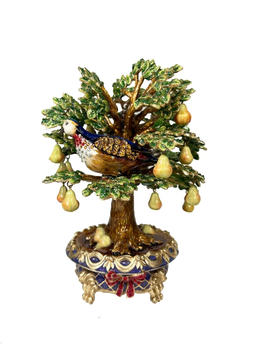 Jay Strongwater Partridge in a Pear Tree Figurine