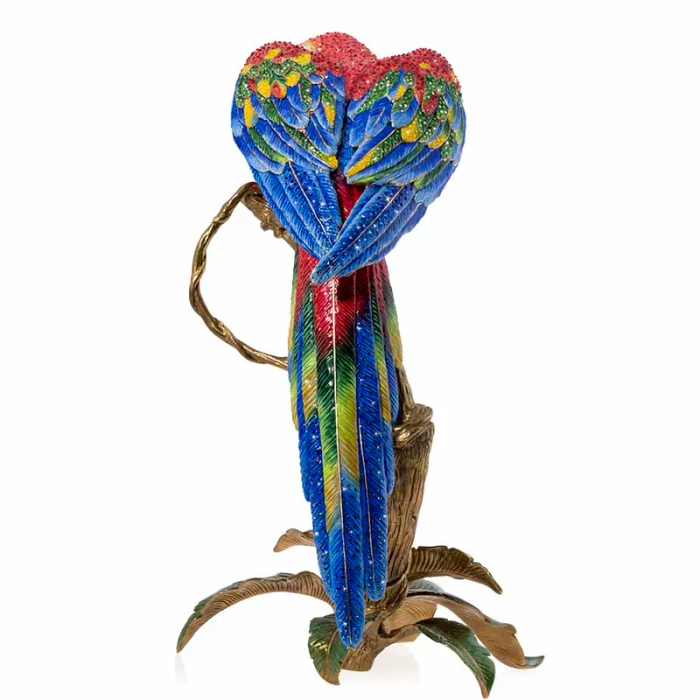 Jay Strongwater Skylar Red Macaw Figurine