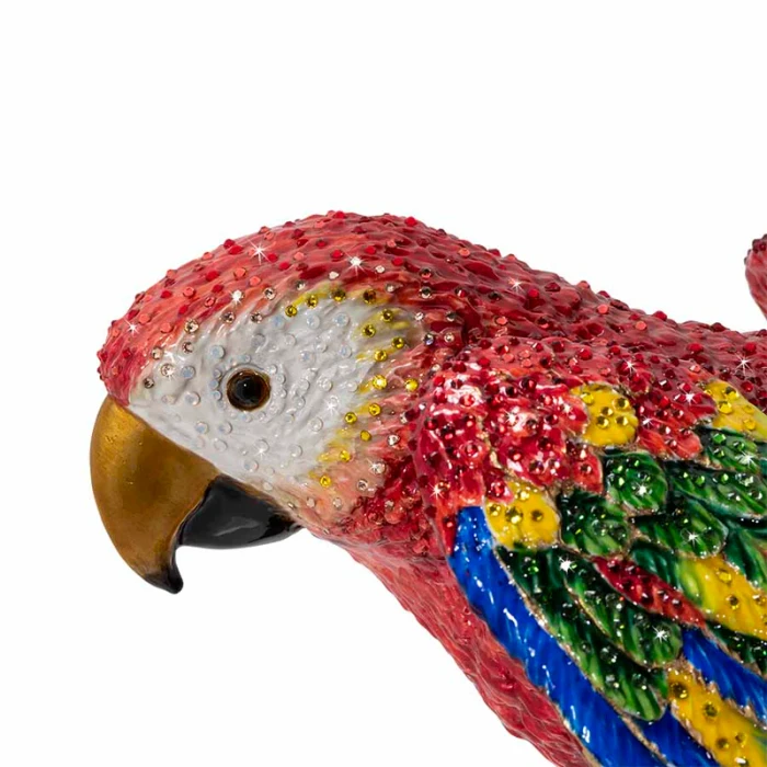 Jay Strongwater Skylar Red Macaw Figurine