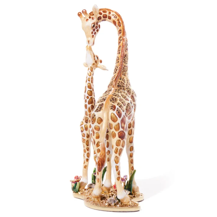 Jay Strongwater Mother and Baby Giraffe Objet